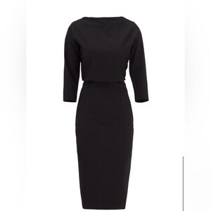 Badgley Mischka Sophisticated Black Long Sleeve Dress